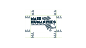 Mass Humanities logo with buffer spacing markers.
