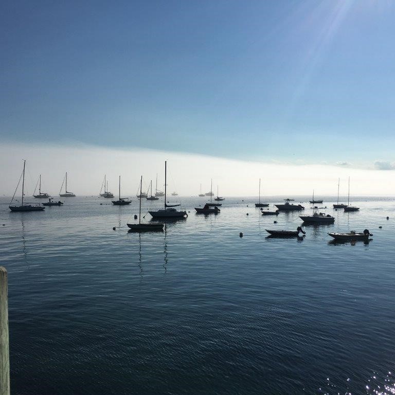 Photo of boats on the water in Nahant.