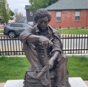 Statue of Frederick Douglass in New Bedford, Massachusetts.