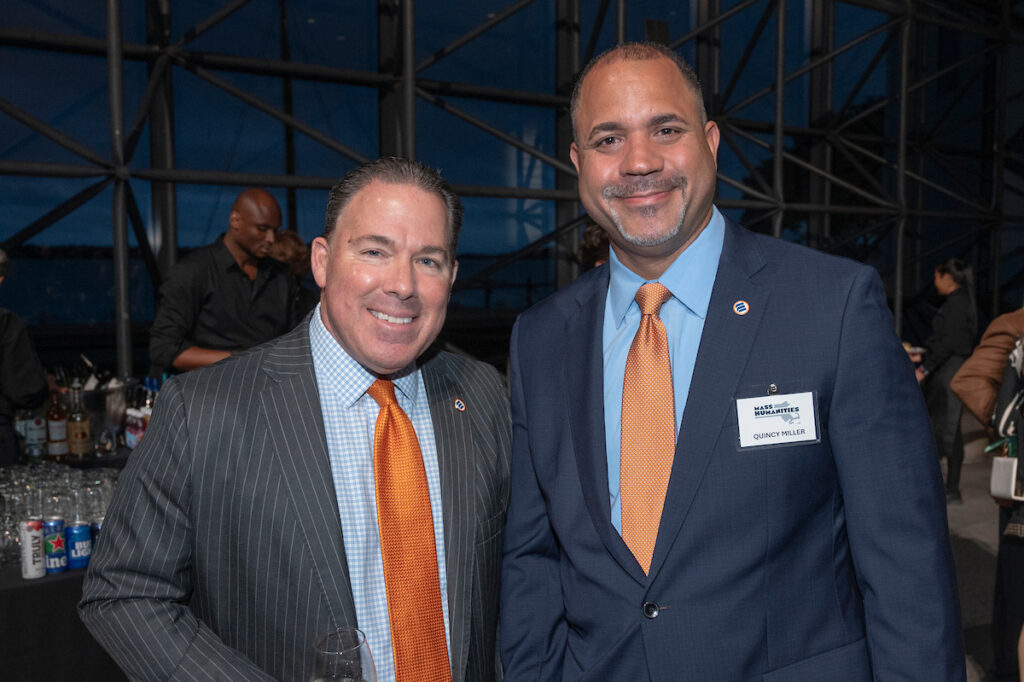 Bob Rivers with colleague Quincy Adams.