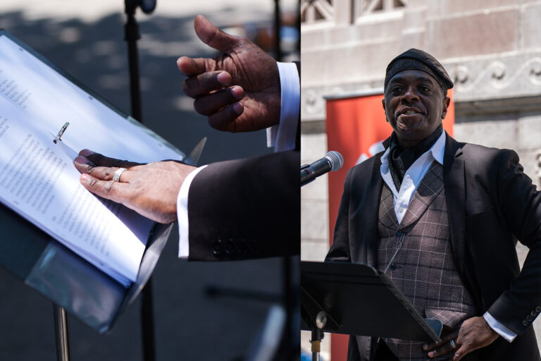 Poet Laureate Regie O'Hare Gibson.